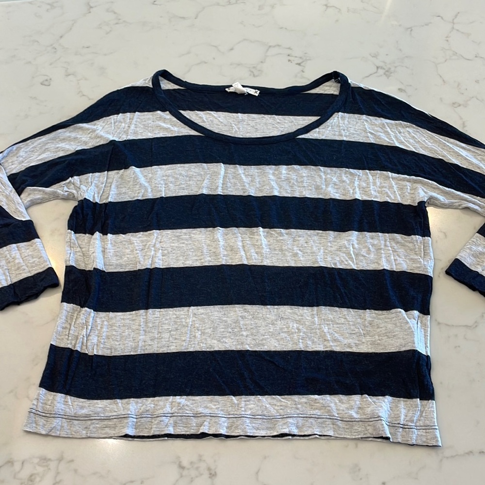 Soft Joie Navy Stripe Top